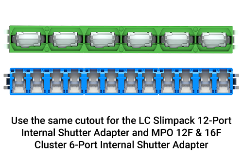 MPO 12F & 24F Internal Shutter Cluster Adapters - Image 6